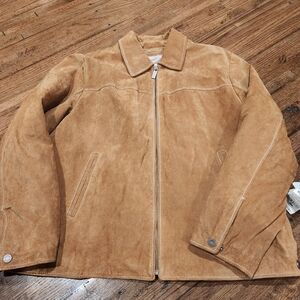Wilsons Leather Suede Jacket M. Julian in Tan
